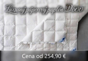 Luxusný paplón zo 100% páperia D600